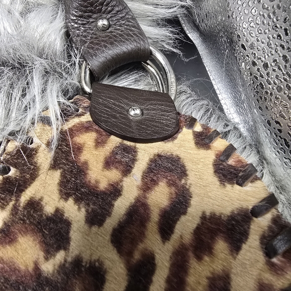 Fendi Leopard Print and Brown Leather Women's Bag And Matching Wallet - Picture 6 of 15